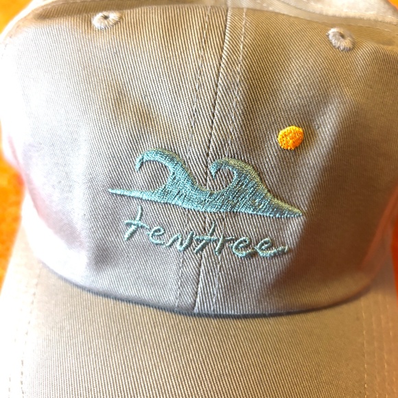 Tentree unisex gray organic cotton embroidered ocean waves dad cap hat NWT - Picture 4 of 8